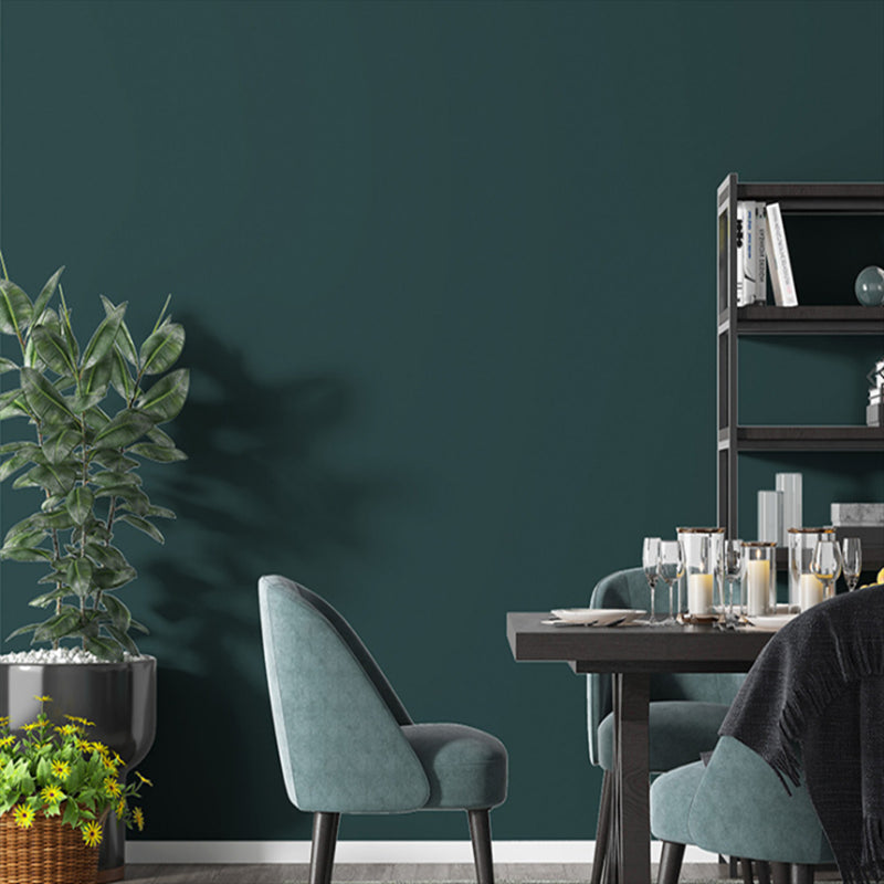 Unpasted Wallpaper Roll Soft Color Non-Woven Cloth Textured Plain Nordic Wall Art