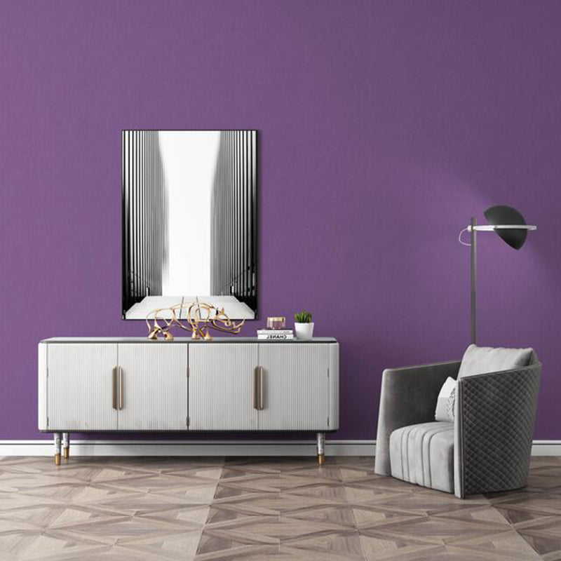 Unpasted Wallpaper Roll Soft Color Non-Woven Cloth Textured Plain Nordic Wall Art