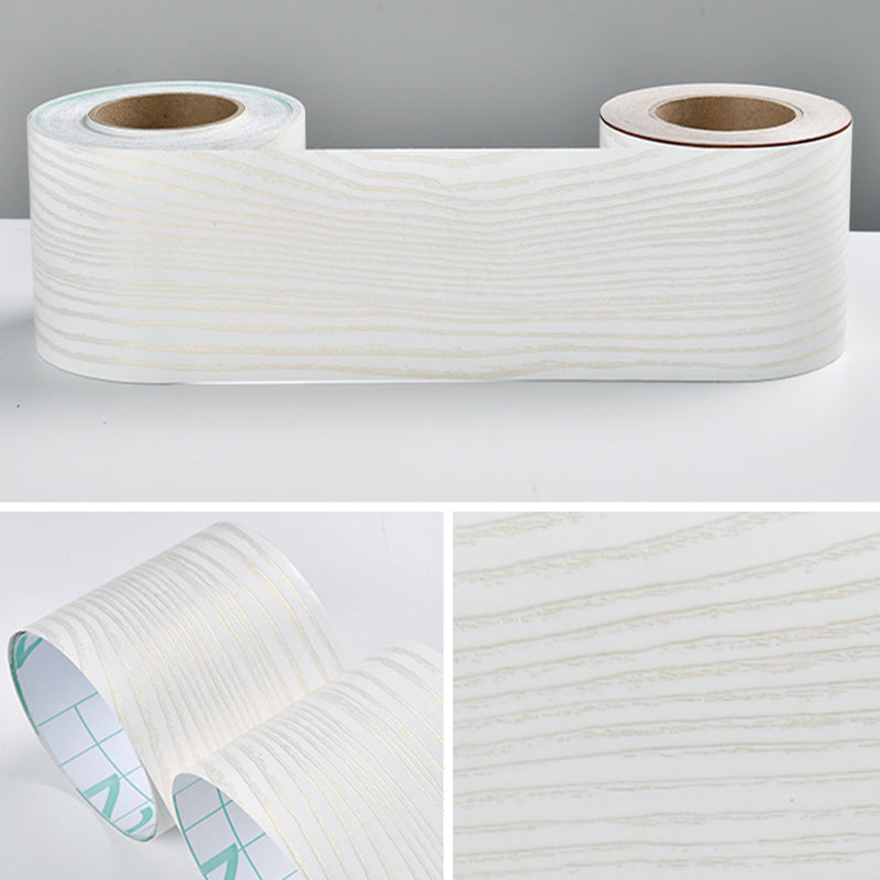 Industrial Wallpaper Border Wood Printing Stick on Wall Covering, Multiple Colors