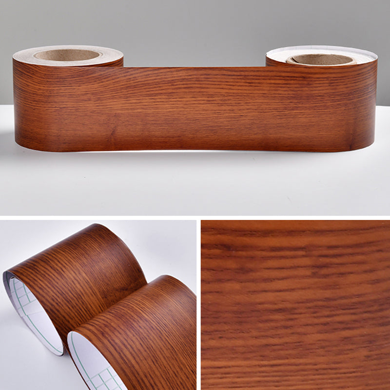 Industrial Wallpaper Border Wood Printing Stick on Wall Covering, Multiple Colors