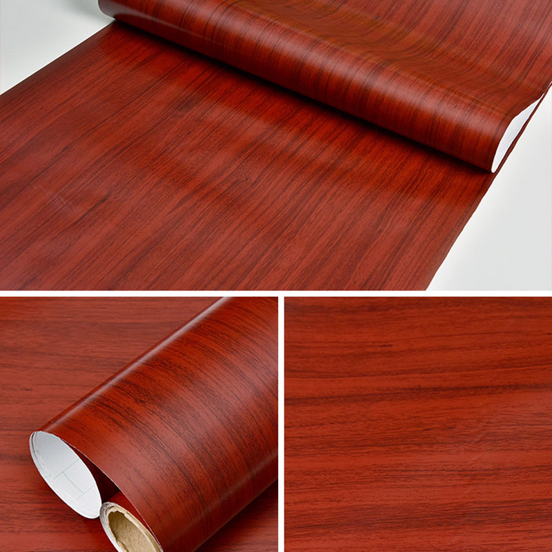 Multi-Color Reclaimed Wood Wallpaper Roll Peel and Stick Industrial Living Room Wall Art