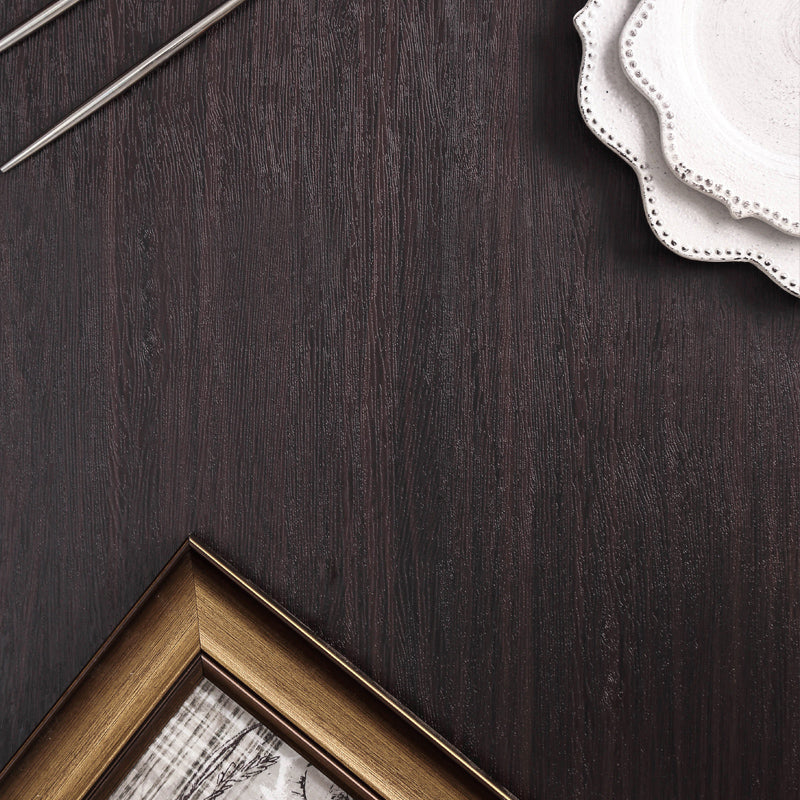 Dark Color Wood Effect Wallpaper Roll Peel and Paste Wall Covering for Living Room