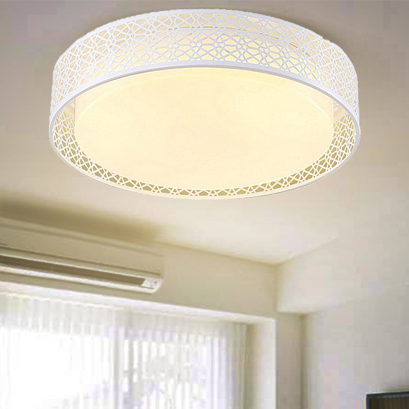 Acryl holle ronde plafondlicht moderne stijl led spoelplafondlamp in wit voor volwassen slaapkamer