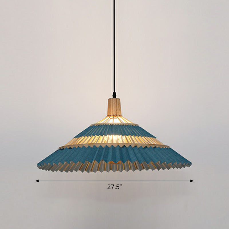 Bamboo Paraplu Pendant Light Chinoiserie 1 Head Suspension Lighting Fecture voor restaurant