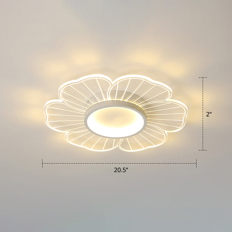 Acryl-Blumen-Deckenleuchte, moderne LED-Unterputzleuchte für Schlafzimmer