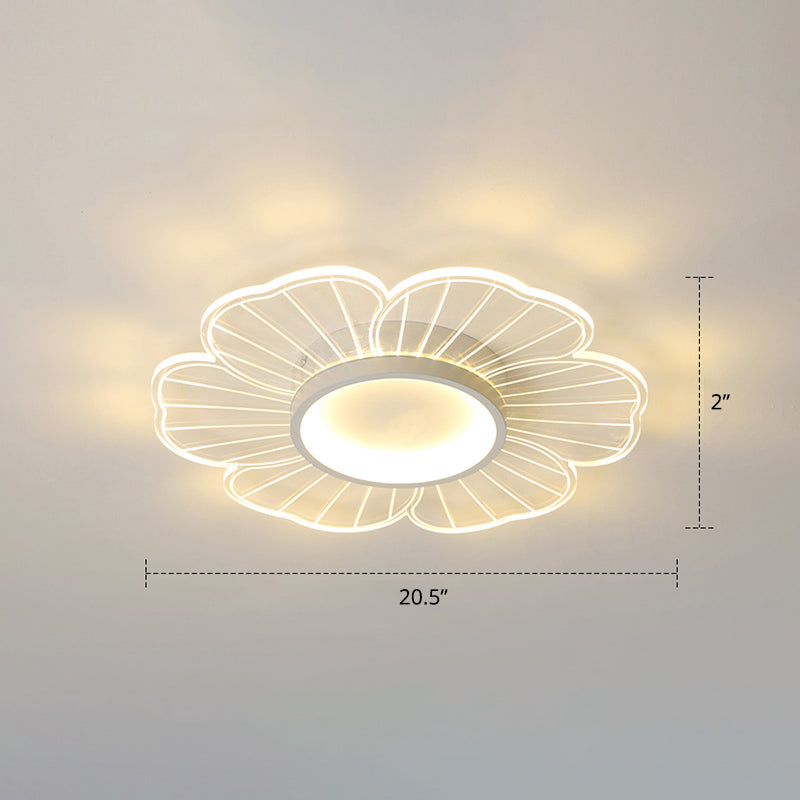 Acryl-Blumen-Deckenleuchte, moderne LED-Unterputzleuchte für Schlafzimmer
