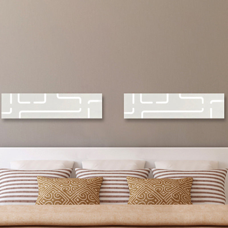 16 "/20,5" largo illuminazione rettangolare acrilica Disconce a LED contemporanei in luce calda/bianca per camera da letto
