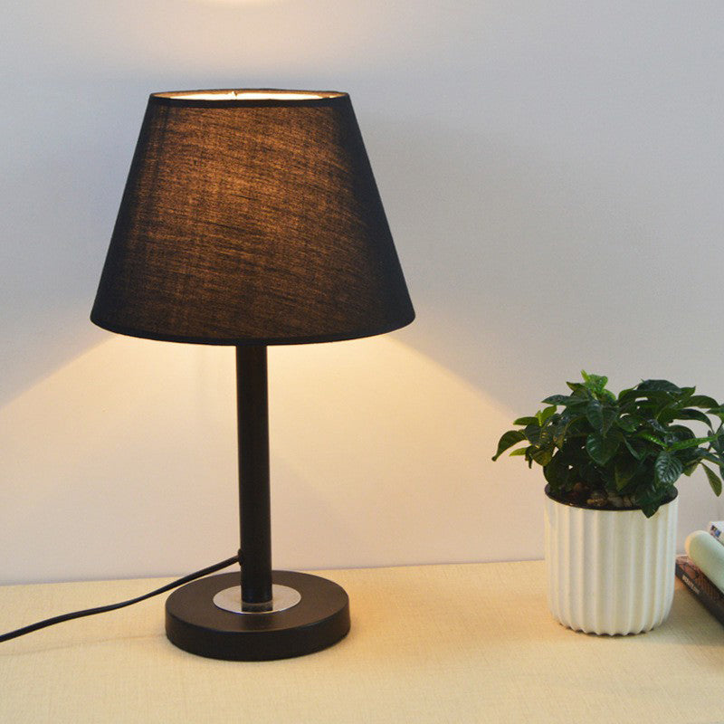Simplicity Abbazzinamento Abbaccante Tessuto della luce da letto a 1 bulb Lampada da lettura in blu scuro