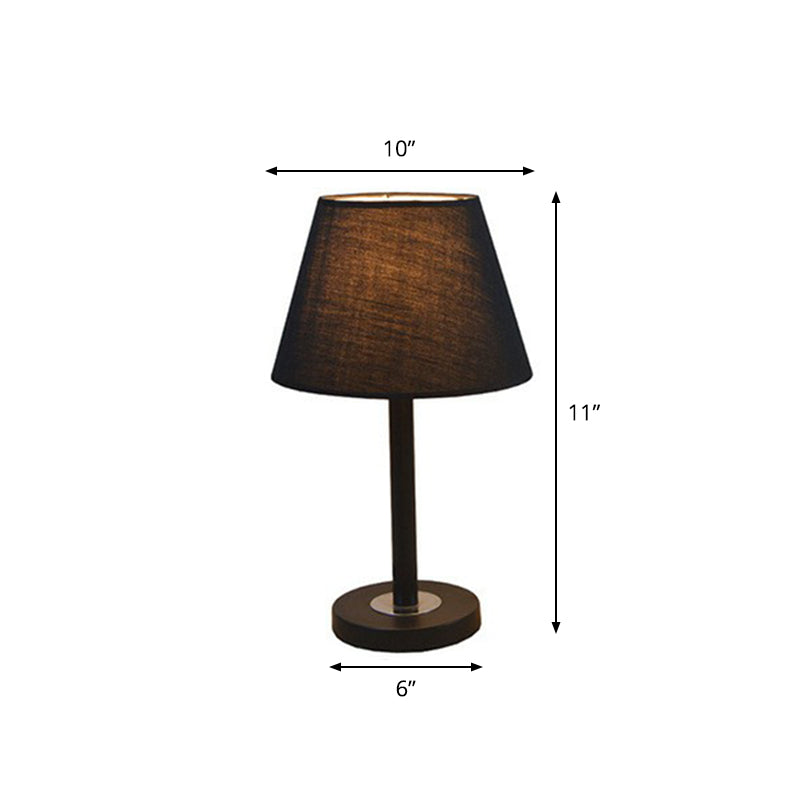 Einfachheit verjüngter Nachthellstoff 1 Bulb Schlafzimmer Lesebuchlampe in Dunkelblau