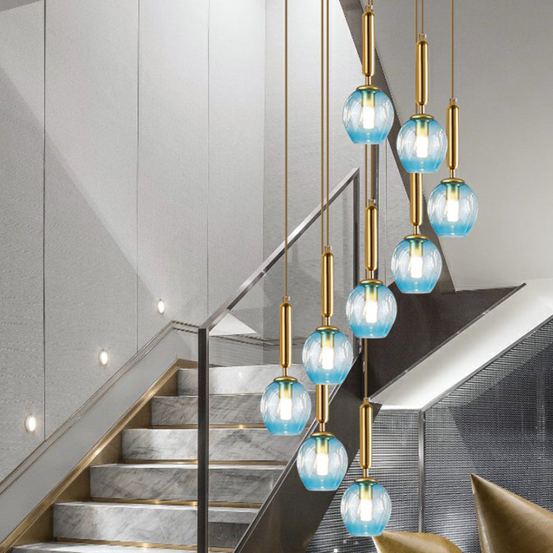 Ciondolo a sospensione postmoderna a forma di vetro a forma di vetro ombre per soggiorno per soggiorno