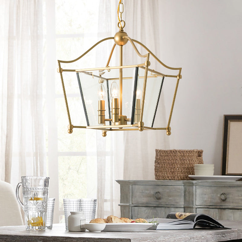 4 lichten metaal hangende kroonluchter traditionele gouden kaarsenstijl eetkamer hanglamp lampje