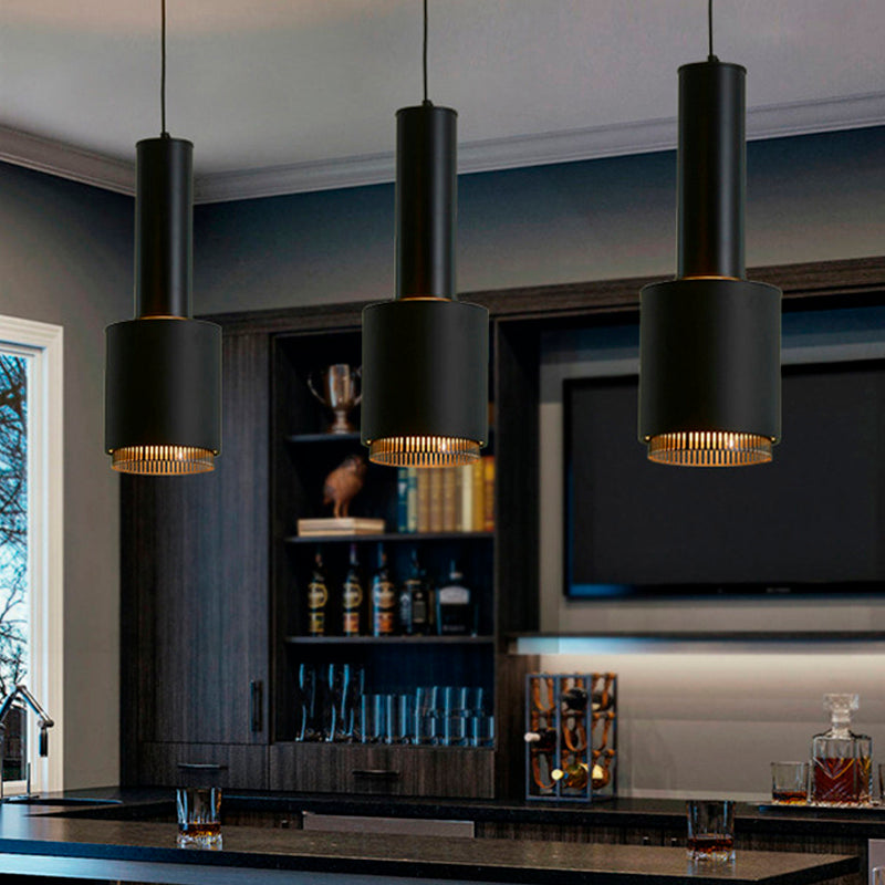 Schwarz/Weiß -Hand Granaten Anhänger Licht modernist 1 leichte Metallhängedecke für das Restaurant