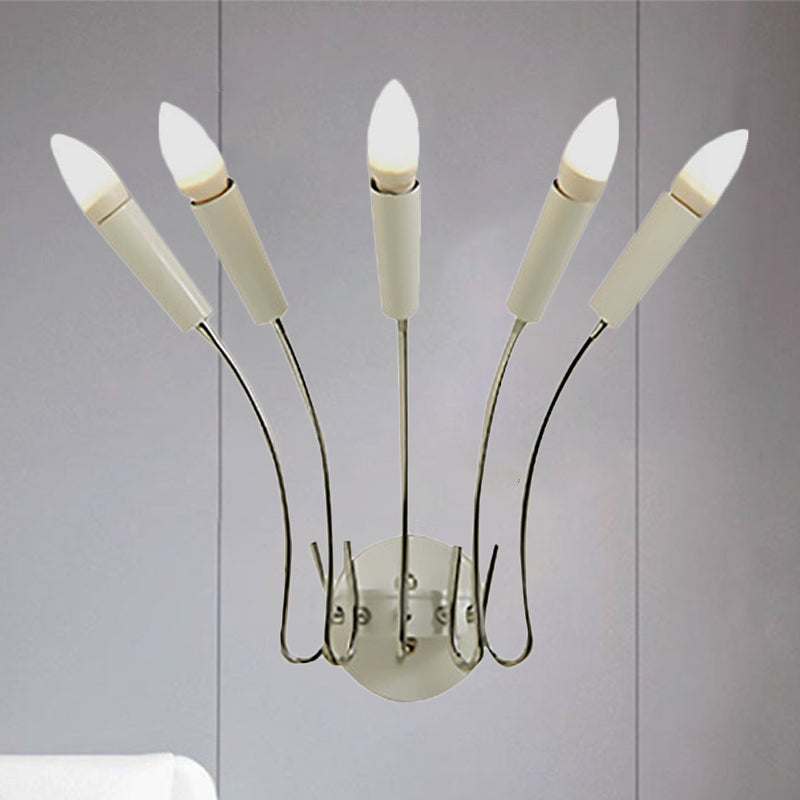 5-lichts raketvormige wandlamp eigentijdse metalen wand sconce licht voor woonkamer