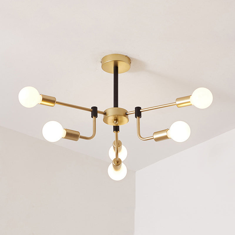 Glasmodo Anhänger Beleuchtung mehrköpfiger moderner atemberaubender Kronleuchter für die Küche