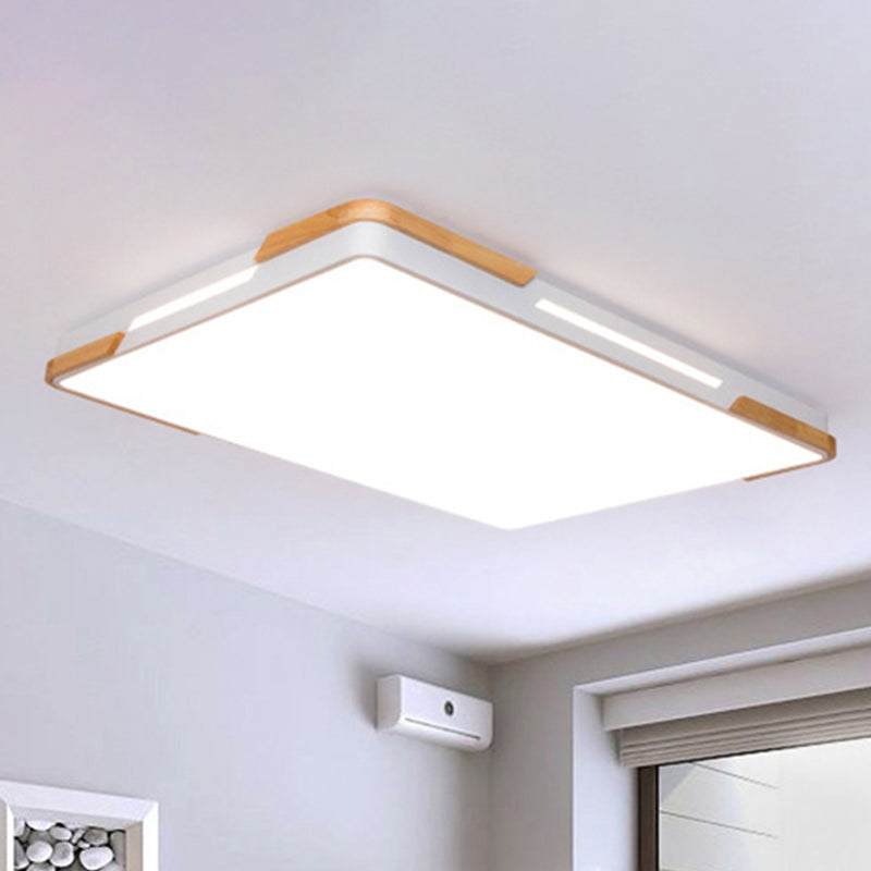 Nordische stilvolle rechteckige Unterputzleuchte aus Acryl mit LED-Deckenleuchte für Balkonhotels