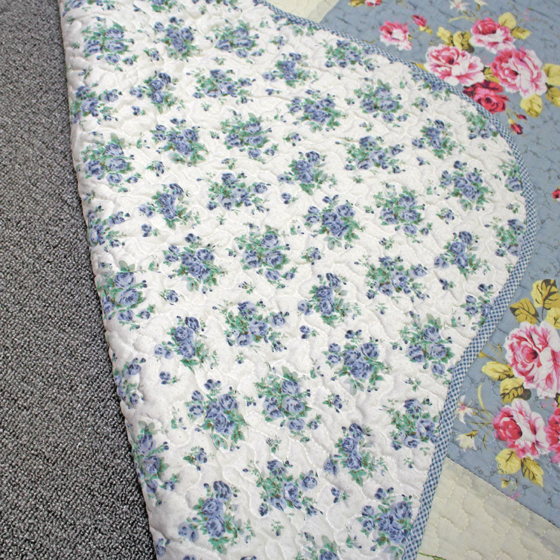 Simple Bedroom Rug Multi Color Plaid Printed Area Carpet Cotton Non-Slip Backing Stain-Resistant Indoor Rug