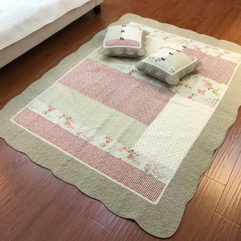Minimalistisch decoratietapijt Meerkleurig geruit bedrukt binnentapijt Katoen antislip Huisdiervriendelijk tapijt