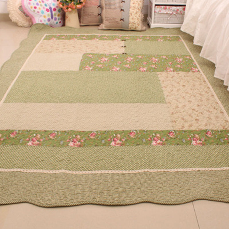 Minimalistisch decoratietapijt Meerkleurig geruit bedrukt binnentapijt Katoen antislip Huisdiervriendelijk tapijt