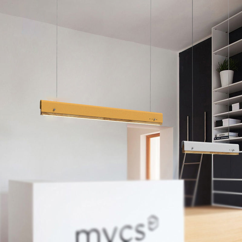 Rectángulo Coste de techo Ligera Modernismo de madera y metal 23.5 "/35.5"/47 "de ancho 1 blanco/rosa/rosa/amarillo kit de lámpara colgante