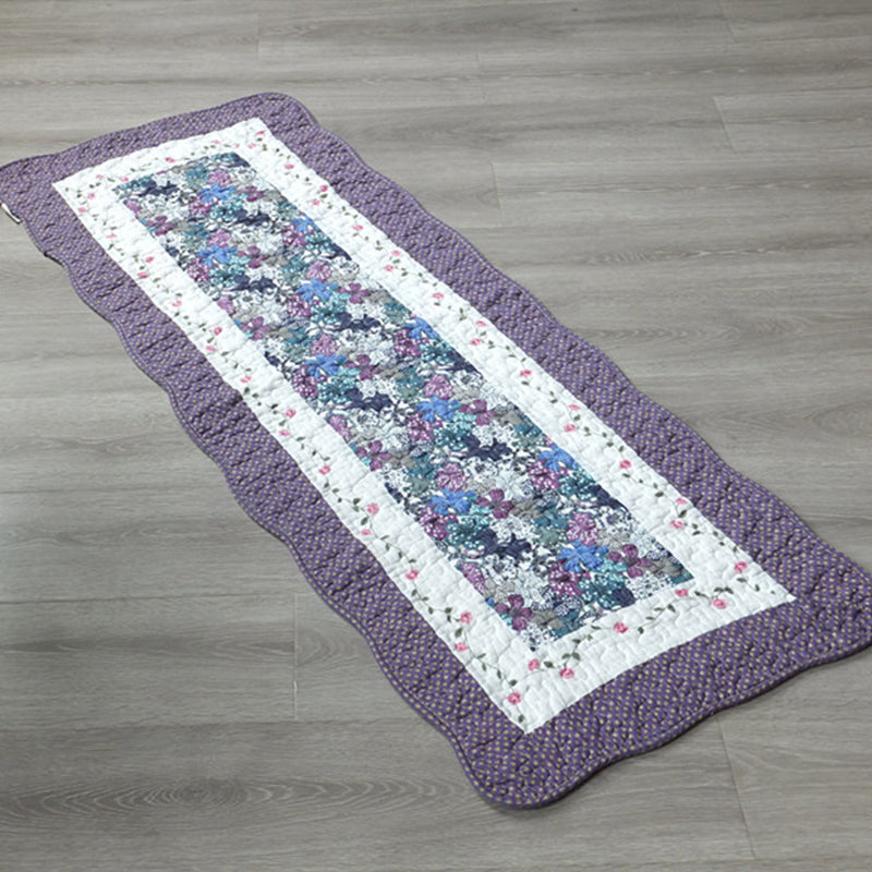 Modern Cartoon Printed Rug Multicolored Cotton Area Carpet Non-Slip Pet Friendly Washable Indoor Rug for Room