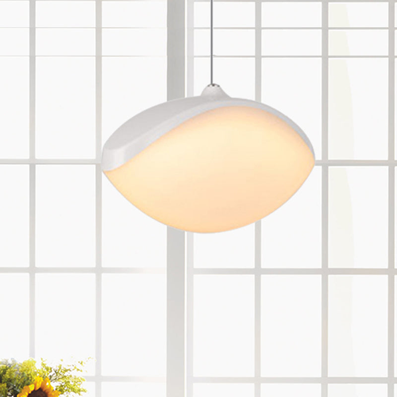 Luz de techo colgante elíptico de metal contemporáne