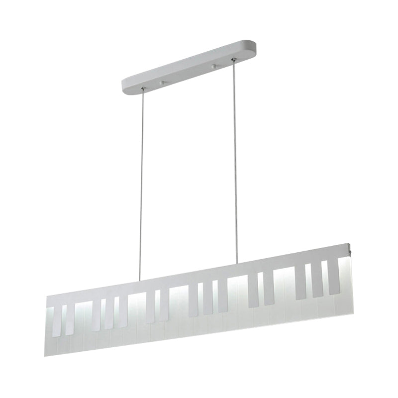 Lámpara de techo de comedor de led acrílico con forma de piano