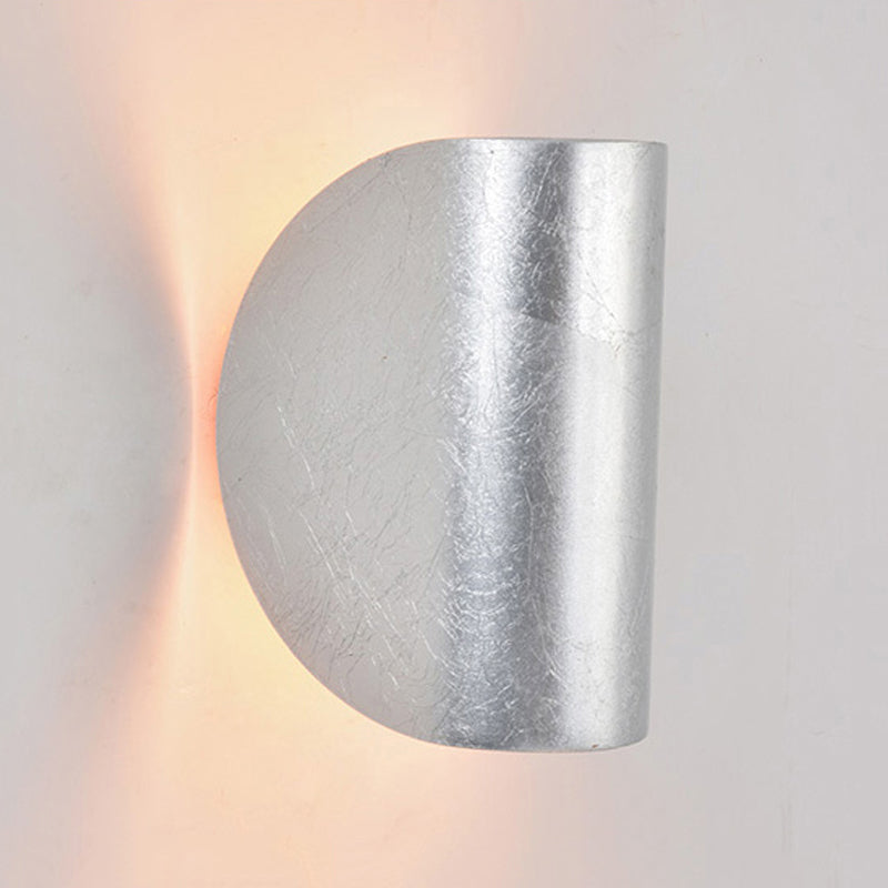 Folded Wall Sconce Light Simplicity Metal 1 Light Black/Grey/Silver Wall Mount Lighting for Bedroom