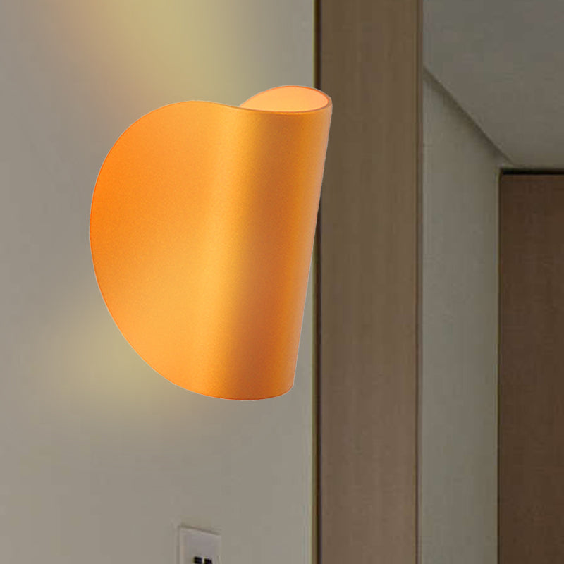 Éclairage d'écran mural plié Simplicité Métal 1 Éclairage mural noir / gris / gris / argent pour chambre à coucher