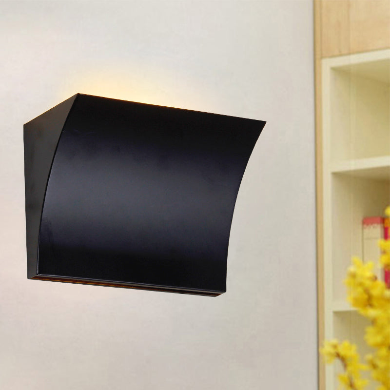 Design Sciplitura semplice Design Wall Wall Light Metal LED SOOME SCONCE SCONCE LAMONE IN NERO/SIGNO