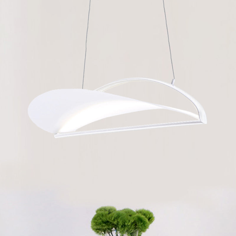 Lámpara de luz de techo ultra delgada gris/blanca lámpara colgante acrílica LED minimalista, 16.5 "/23.5" de ancho