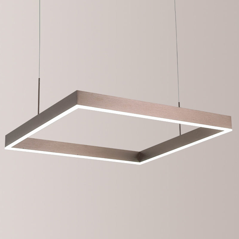 Luce a sospensione acrilica quadrata Light Light Modern Light LEDELIER Apparecchi di illuminazione il lampadario