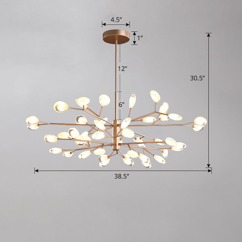 Baumzweiste Wohnzimmer Deckenlampe Acryl minimalistische LED Kronleuchter Anhänger Licht