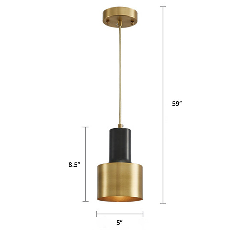 Lampada a sospensione a forma di bomba postmoderna Metal 1 Lulb soggiorno Pendulum Light