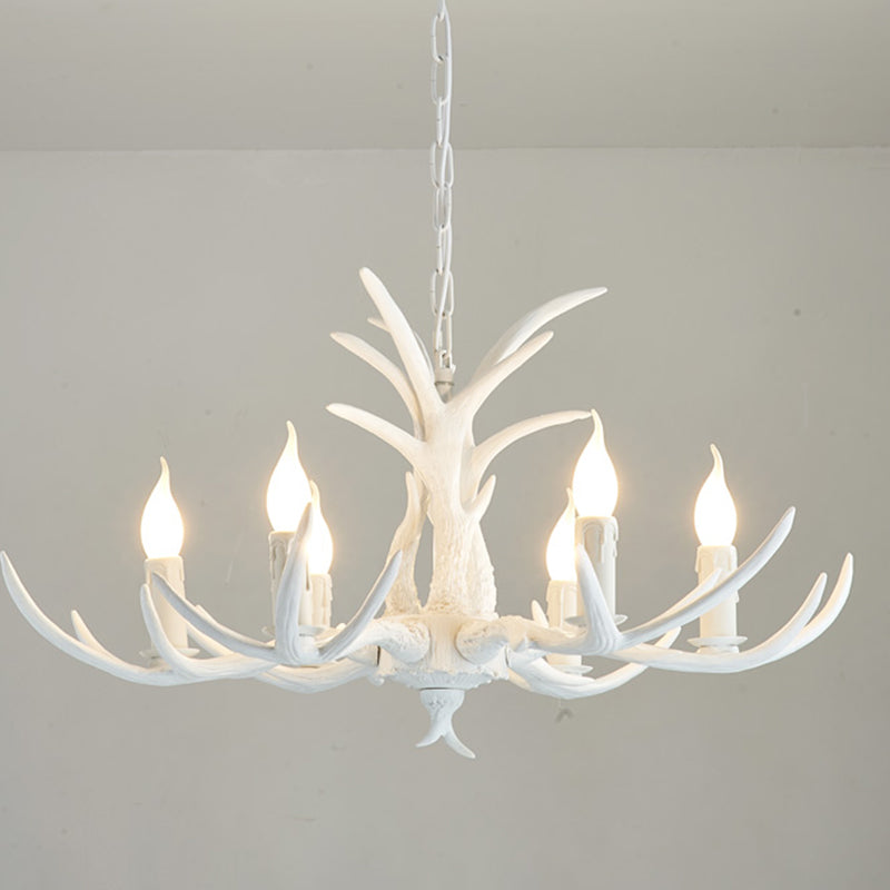 Bare Tree Branch Pendant Lamp Farmhouse Resin Chandelier Light Fixture for Restaurant