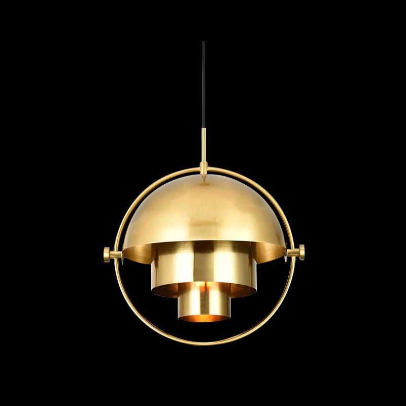 Rollover Quart-Sphere Pendant Lighting Postmodern Metal Single Restaurant Hanging Light