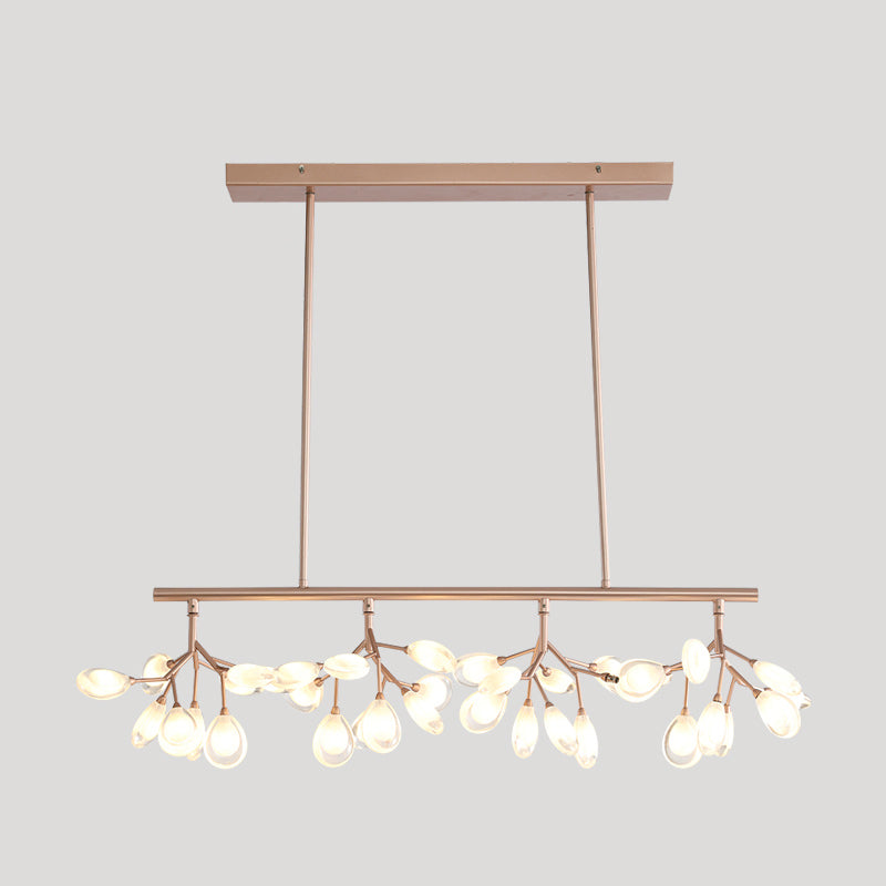 Glowworm Island Lighting Fixture Simplicity Acrylic 36 Bulbs Dining Room Ceiling Light