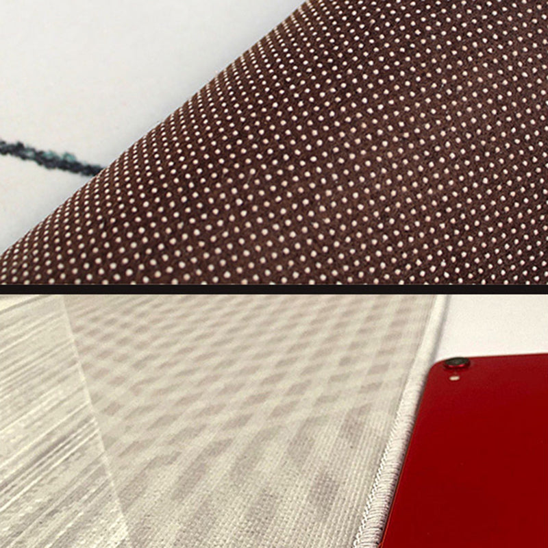 Casual Living Room Rug Multi Color Geo Printed Indoor Rug Anti-Slip Backing Washable Easy Care Area Carpet