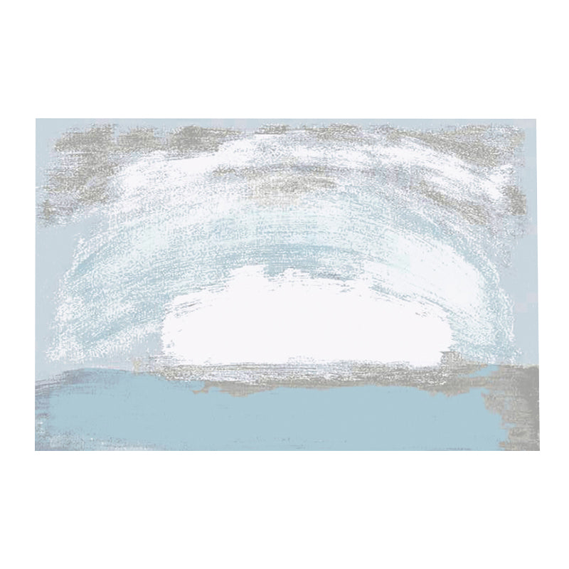 Multi Color Funky Rug Polypropylene Geo Pattern Indoor Rug Anti-Slip Backing Stain-Resistant Carpet for Living Room