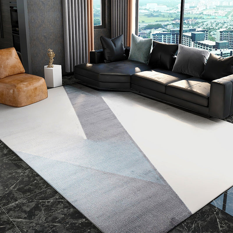 Scandianvian Living Room Rug Multi Color Geo Printed Area Carpet Synthetics Non-Slip Backing Stain-Resistant Rug