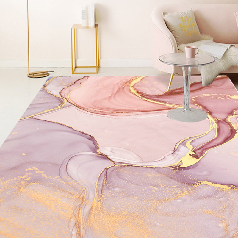 Fancy Abstract Print Tapsel Multi-kleuren Polypropyleen Binnen Tapijt niet-slip achtersteuning Stain-resistente gebiedstapijt voor decor