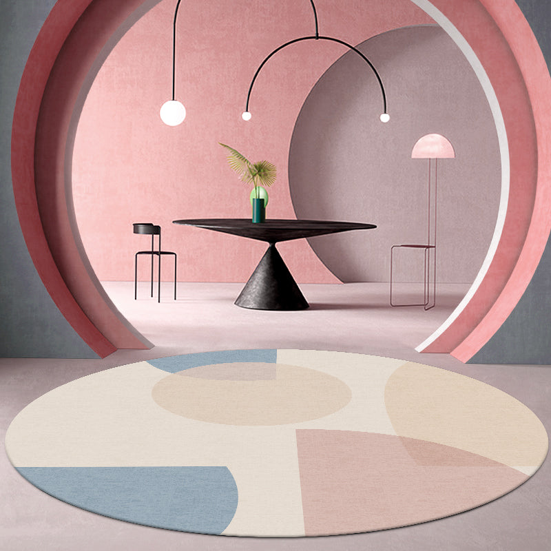 Neuheit Dekoration Teppich Multi-Farb Geo gedruckter Bereich Teppich Synthetik Nicht rutschtierfreundlich waschbarer Innenteppich