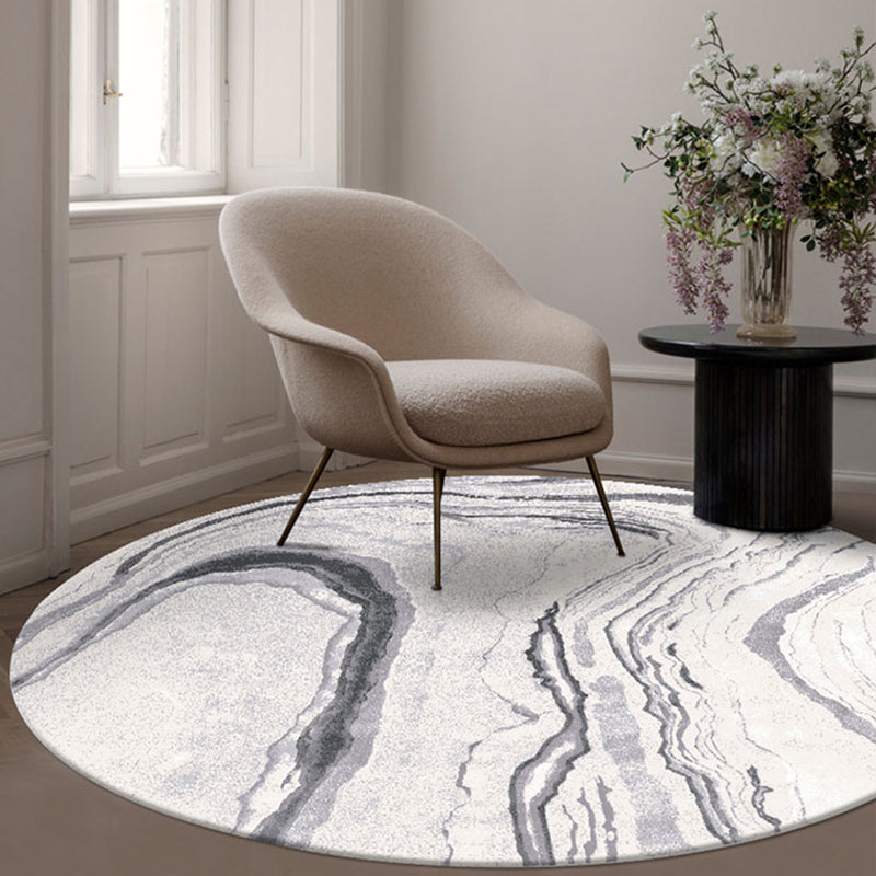 Multi Color Trendy Rug Polyster Abstract Printed Indoor Rug Pet Friendly Machine Washable Area Carpet for Parlor