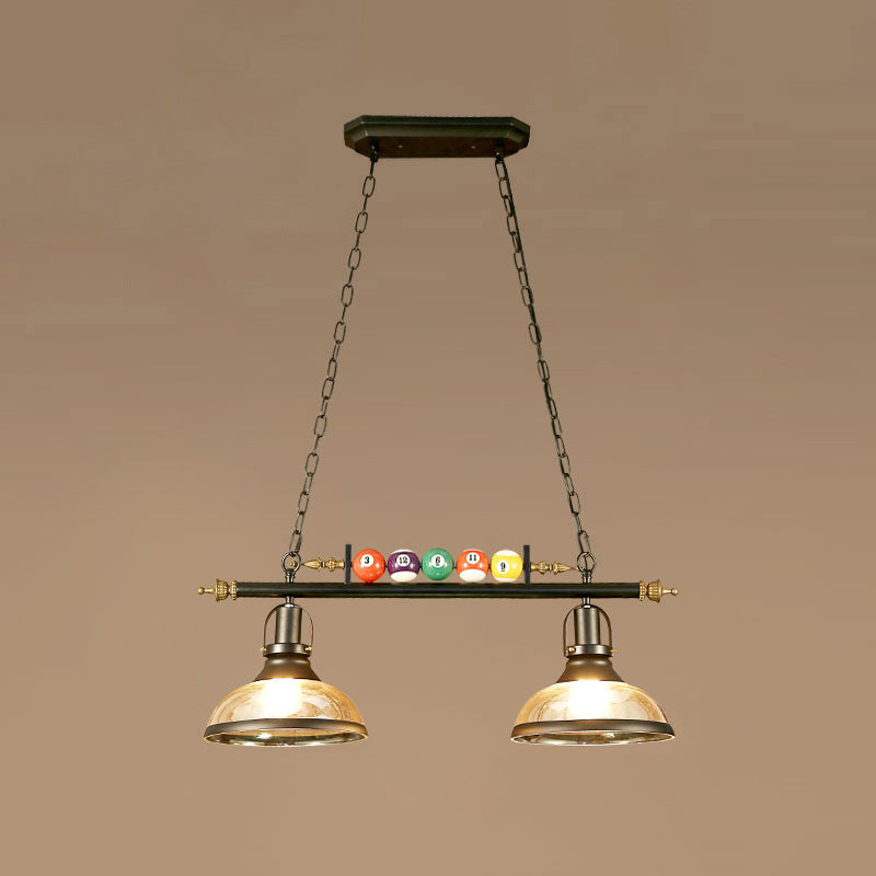 Billard Light Fixture Industrial Style Black Metal Island Pendentif For Restaurant
