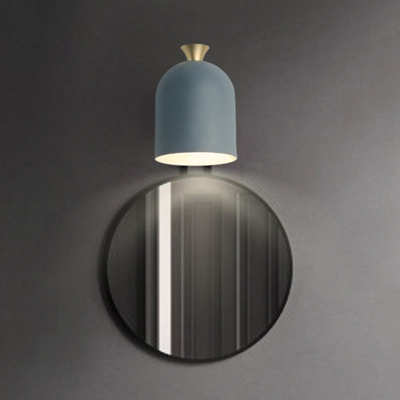 Cloche -vormige metalen wand SCONCE verlichting Macaron 1 bol Verstelbare wandlamp van de wand voor slaapkamer