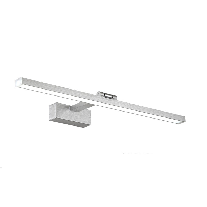 Metal Linear Vanity Mirror Light Simplicity LED Rotatable Wall Sconce Lighting for Bath