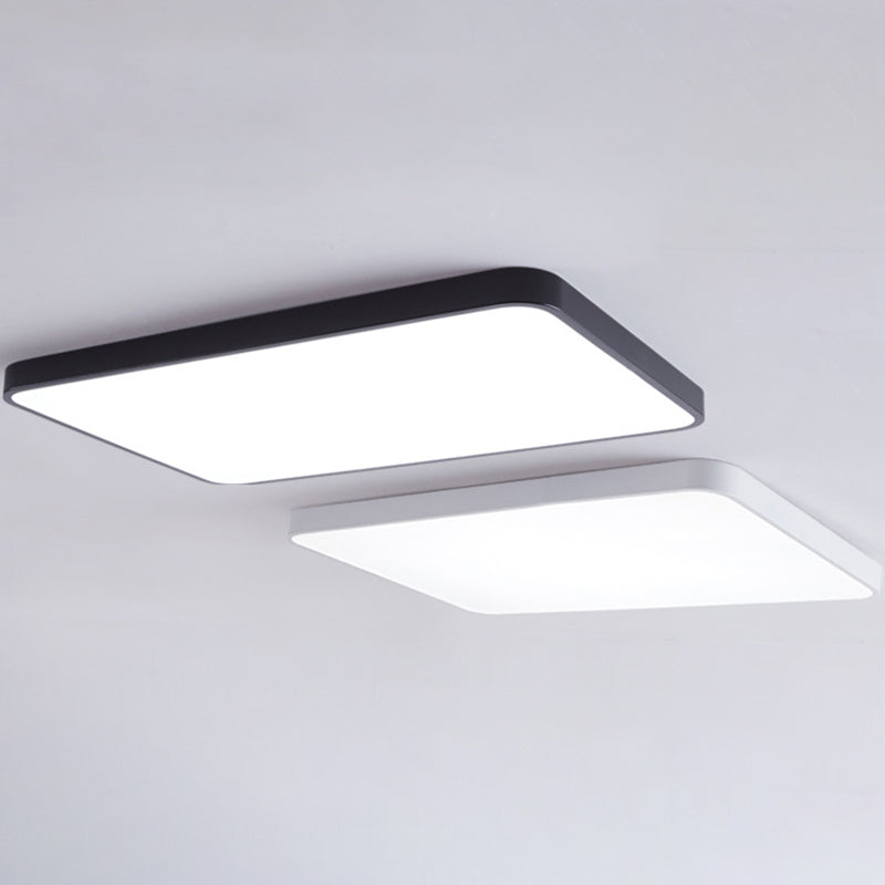 Simplicity Ultrathin Flush Ceiling Light Fixture Acrylic LED Conference Room Flushmount Lighting