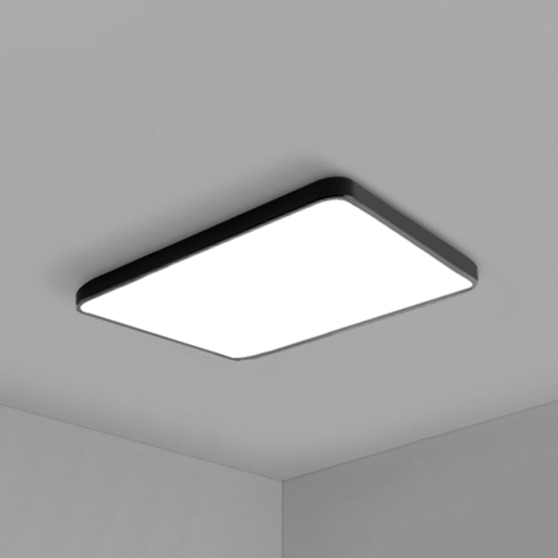 Simplicity Ultrathin Flush Ceiling Light Fixture Acrylic LED Conference Room Flushmount Lighting