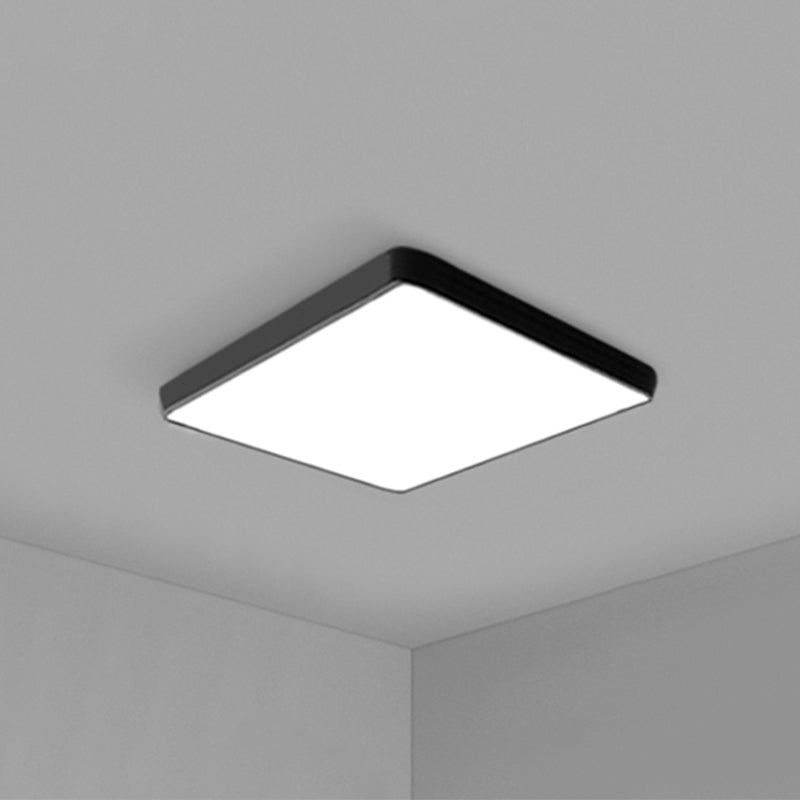 Simplicity Ultrathin Flush Ceiling Light Fixture Acrylic LED Conference Room Flushmount Lighting