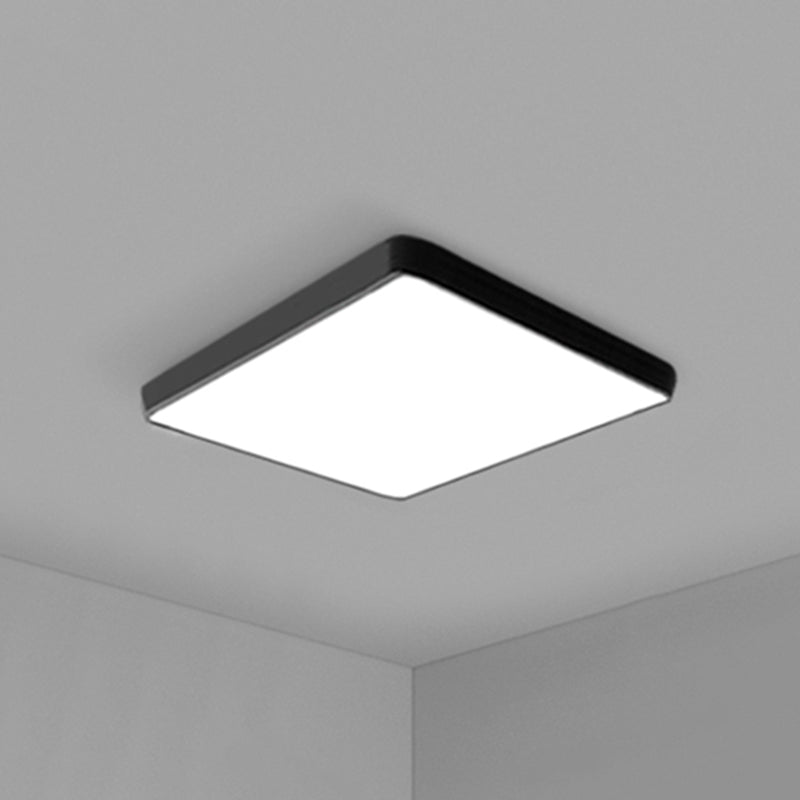 Simplicity Ultrathin Flush Ceiling Light Fixture Acrylic LED Conference Room Flushmount Lighting