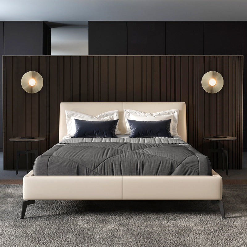 Goldene Scheibe Flush Wandleuchte postmoderne 1-Bulb-Metallwandlicht mit Ball weißer Glasschatten